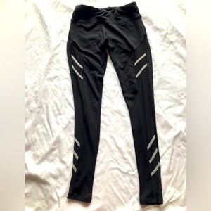 Speedy black leggings with sheer panels